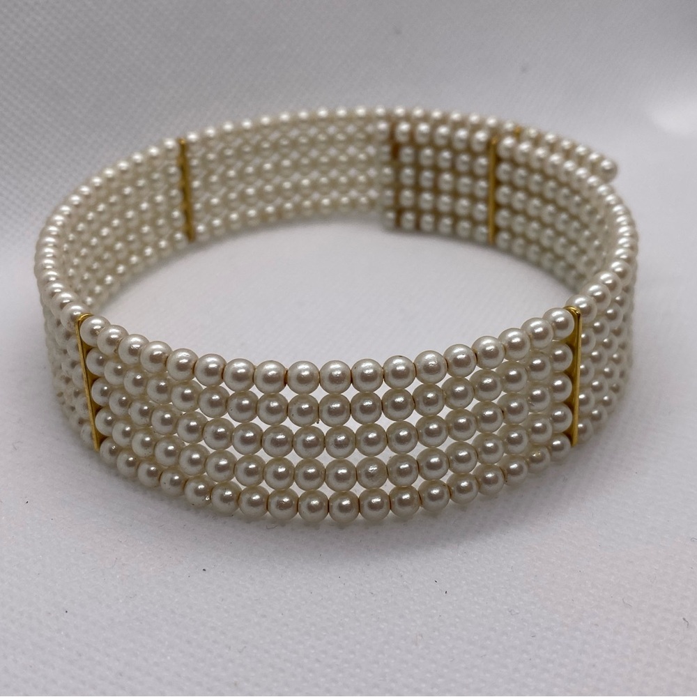 Multi Strand Pearl Choker